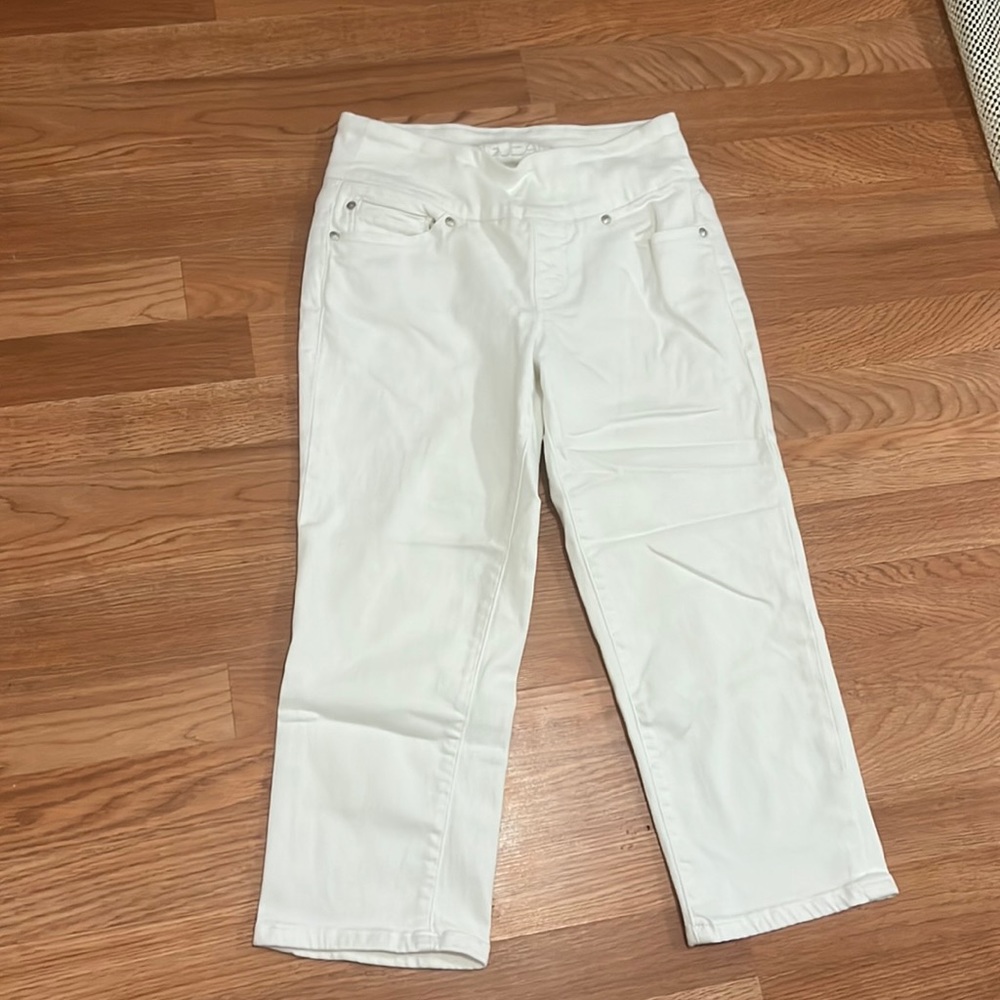 Jag Jeans White Classic Fit Cropped Jeans Sz 4P